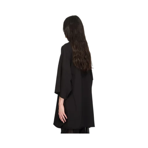 Rick Owens Temple Tommy T In Black Classic Cotton Jersey