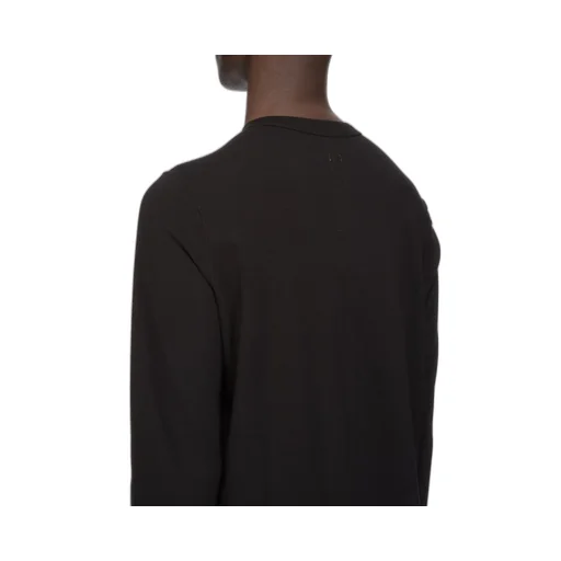 Rick Owens Temple Level Ls T In Black Classic Cotton Jersey