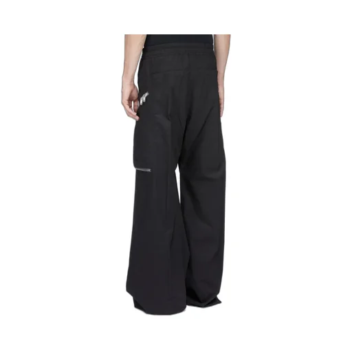 Rick Owens Temple Heizer Belas In Black Cotton Poplin