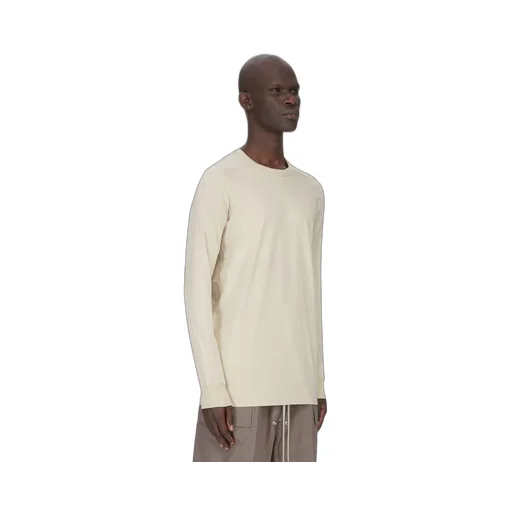 Rick Owens Temple Level Ls T In Sand Classic Cotton Jersey