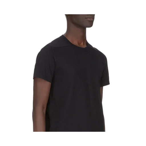 Rick Owens Temple Short Level T In Black Classic Cotton Jersey