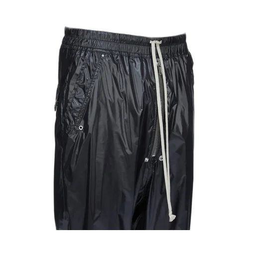 Rick Owens Temple Bela Pants In Black Shiny Nylon