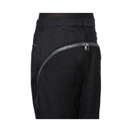 Rick Owens Temple Bolan Banana In Black Cupro Satin
