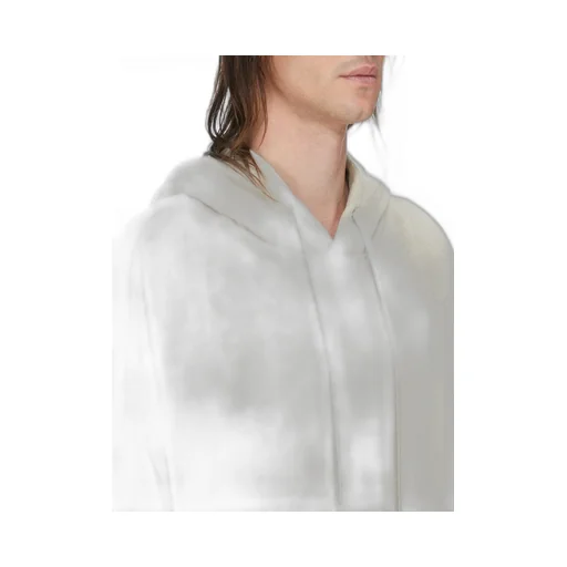 Rick Owens Temple Hun Hoodie In Sand Nep Terry Jersey