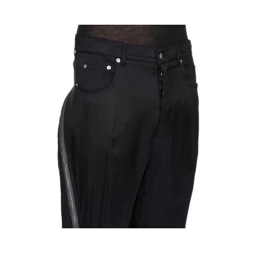 Rick Owens Temple Bolan Banana In Black Cupro Satin