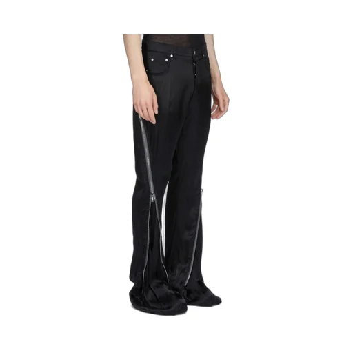 Rick Owens Temple Bolan Banana In Black Cupro Satin