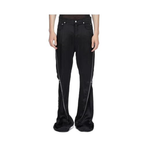 Rick Owens Temple Bolan Banana In Black Cupro Satin