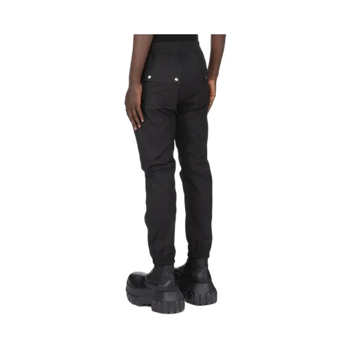 Rick Owens Temple Bauhaus Cargo In Black Heavy Poplin