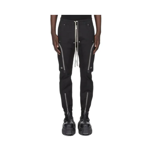 Rick Owens Temple Bauhaus Cargo In Black Heavy Poplin