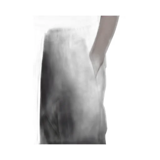 Rick Owens Temple Drawstring Long In Black Heavy Poplin