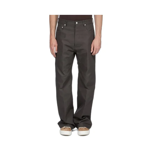 Rick Owens Temple Geth Jeans In Dark Dust Cordura Cotton