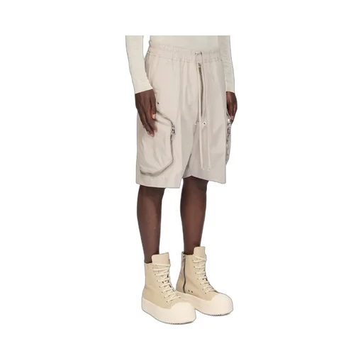 Rick Owens Temple Heizer Bela In Pearl Heavy Poplin
