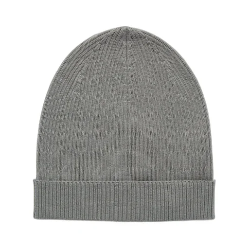 Rick Owens Temple Ribbed Beanie In Euca Ribbed Knit