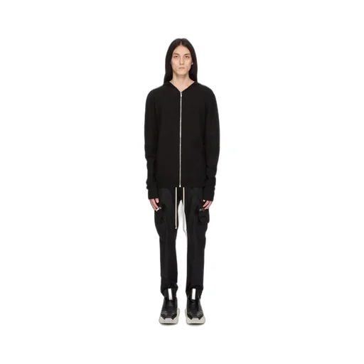 Rick Owens Temple Mastodon Cargo In Black Heavy Poplin