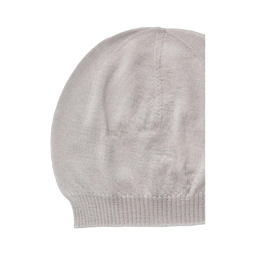 Rick Owens Temple Hat In Pearl Lightweight Cashmere Knit