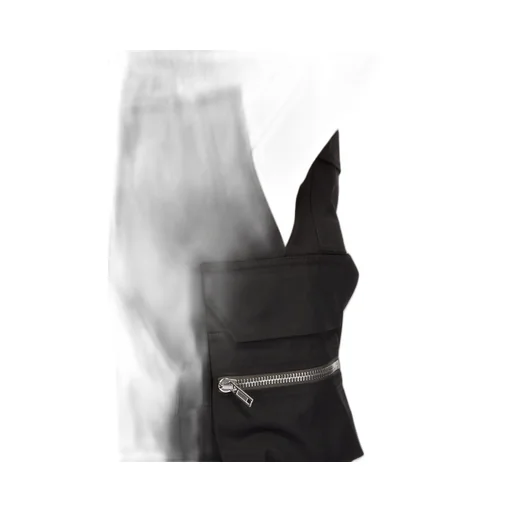 Rick Owens Temple Mastodon Cargo In Black Heavy Poplin