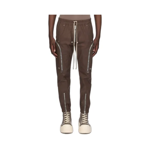 Rick Owens Temple Bauhaus Cargo In Dark Dust Heavy Poplin