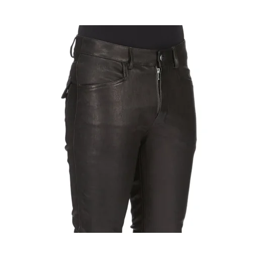 Rick Owens Temple Tyrone Jeans In Black Veg Stretch Leather
