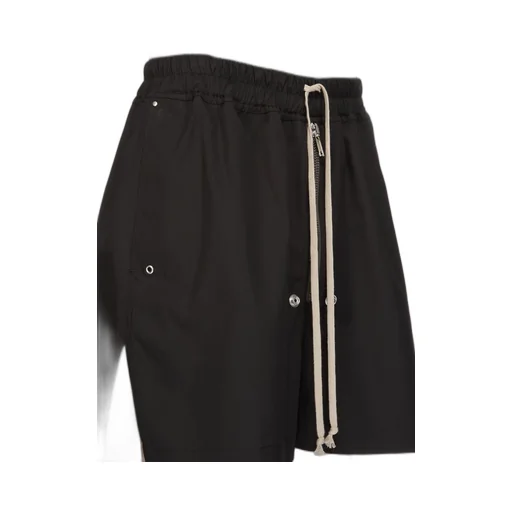 Rick Owens Temple Bela Boxers In Black Heavy Poplin