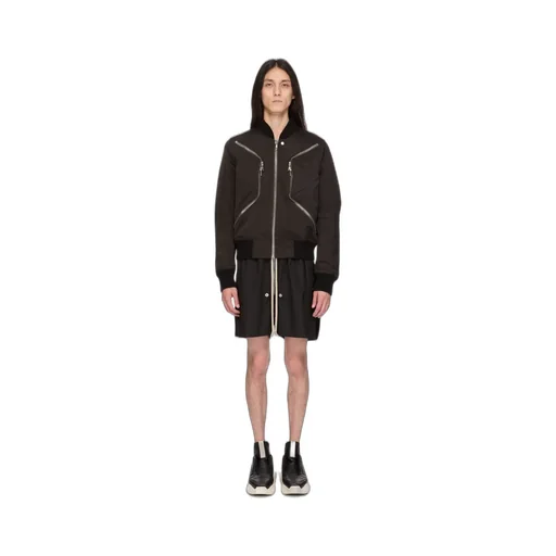 Rick Owens Temple Bela Boxers In Black Heavy Poplin