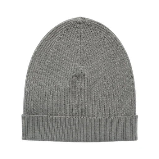Rick Owens Temple Ribbed Beanie In Euca Ribbed Knit