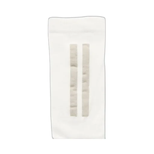 Rick Owens Temple Glitter Socks In Milk/Pearl Cotton Knit