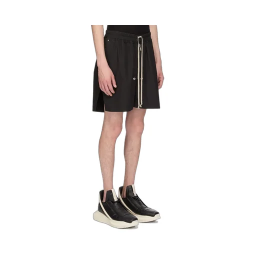 Rick Owens Temple Bela Boxers In Black Heavy Poplin