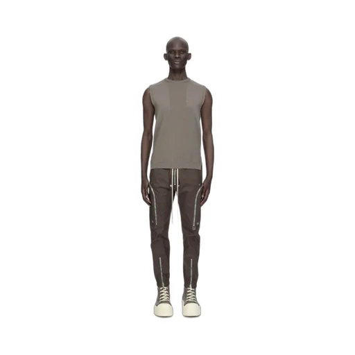 Rick Owens Temple Bauhaus Cargo In Dark Dust Heavy Poplin