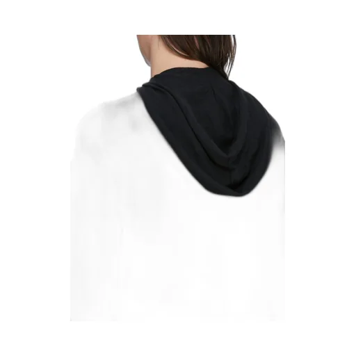 Rick Owens Temple Oversized Ls Hoodie In Black Lightweight Rasato Knit
