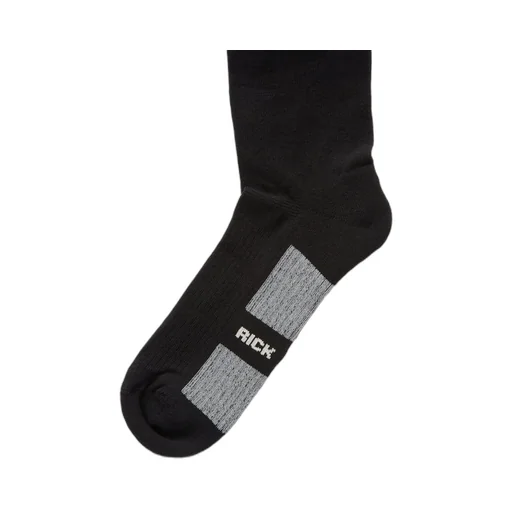 Rick Owens Temple Glitter Socks In Black / Pearl Cotton Knit