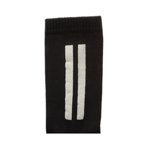 Rick Owens Temple Glitter Socks In Black / Pearl Cotton Knit