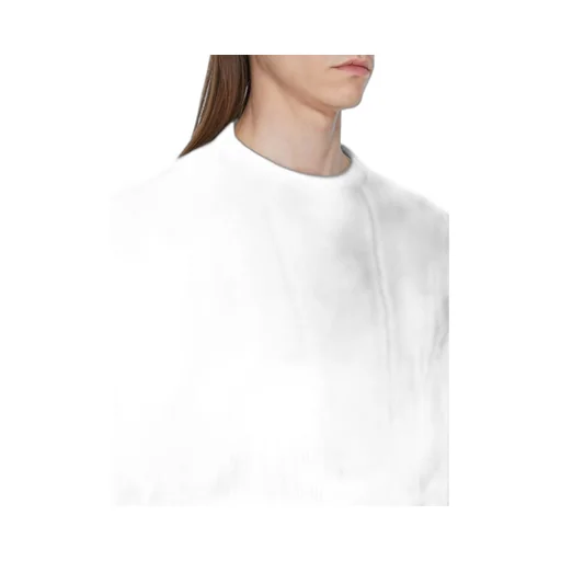 Rick Owens Temple Round Neck In Euca Heavy Wool Knit