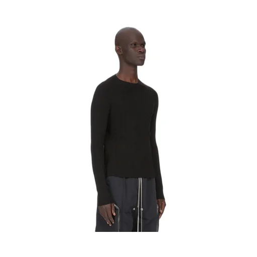Rick Owens Temple Ribbed Geo In Dust Ribbed Knit