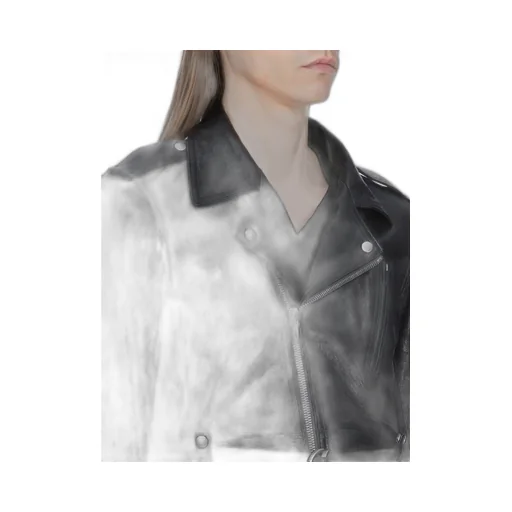 Rick Owens Temple Cropped Luke S Stooges In Black Tumbled Lamb