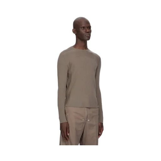 Rick Owens Temple Ribbed Geo In Dust Ribbed Knit