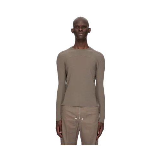 Rick Owens Temple Ribbed Geo In Dust Ribbed Knit