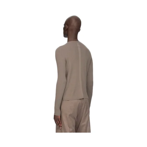 Rick Owens Temple Ribbed Geo In Dust Ribbed Knit