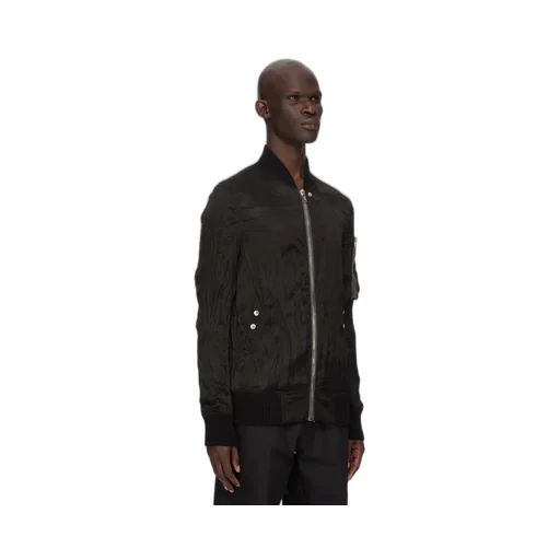 Rick Owens Temple Classic Flight In Black Cupro Satin