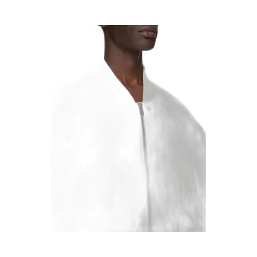 Rick Owens Temple Secchia Flight In Milk Shiny Nylon