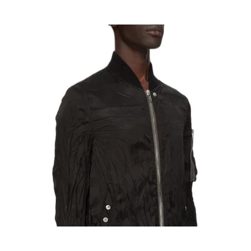 Rick Owens Temple Classic Flight In Black Cupro Satin