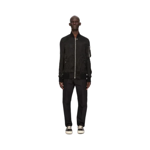 Rick Owens Temple Classic Flight In Black Cupro Satin