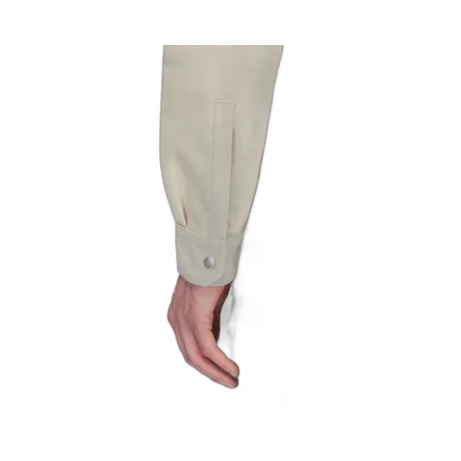 Rick Owens Temple Outershirt In Sand Cordura Cotton