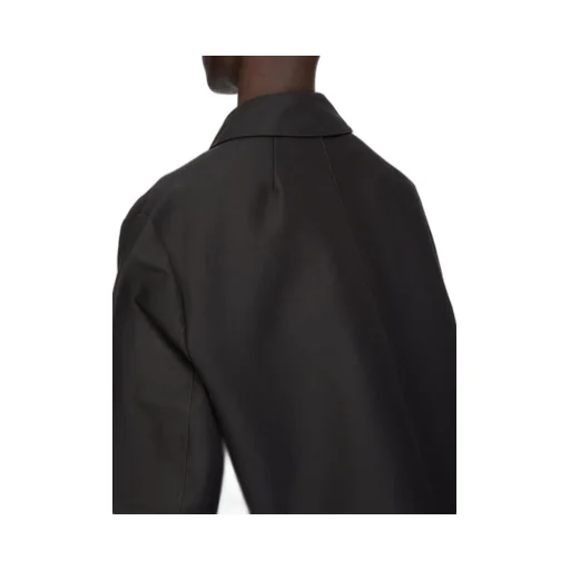 Rick Owens Temple Heizer Mac Jkt In Black Cotton Manc