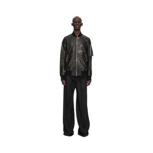 Rick Owens Temple Classic Flight In Black Tumbled Lamb