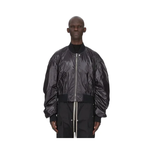 Rick Owens Temple Secchia Flight In Black Shiny Nylon