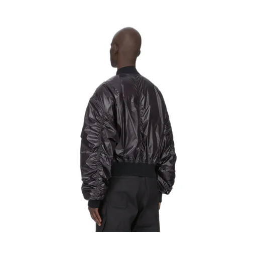 Rick Owens Temple Secchia Flight In Black Shiny Nylon