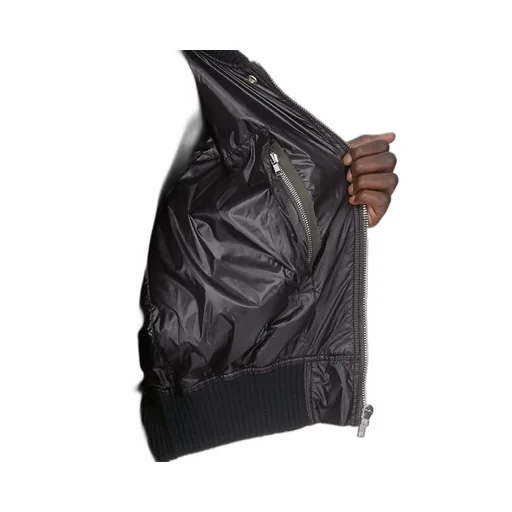 Rick Owens Temple Secchia Flight In Black Shiny Nylon