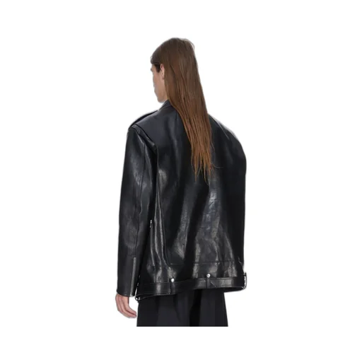 Rick Owens Temple Jumbo Bauhaus Stooges In Black Glossy Bull