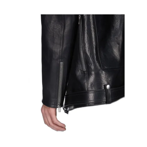 Rick Owens Temple Jumbo Bauhaus Stooges In Black Glossy Bull