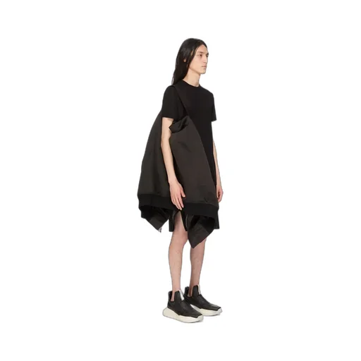 Rick Owens Temple Classic Flight In Black Tech Duchesse